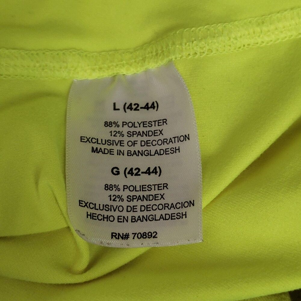Hind Athletic Top Women's Large Neon Yellow Activewear Running UV Protection - Picture 6 of 9